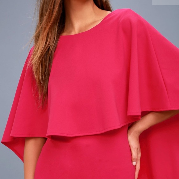 NWT Pink Cape Dress - Picture 4 of 6
